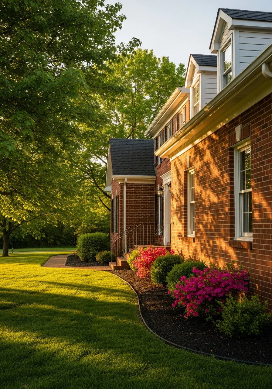 Close-up of a Bowling Green home exterior showing quality craftsmanship and attention to detail.